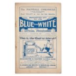 Manchester City v Newcastle United programme 16th November 1929