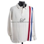 Pele signed 'Escape to Victory' movie replica jersey, signed in black marker pen, white long-sleeved