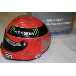 Michael Schumacher signed Mercedes AMS Petronas 2012 F1 season 1:2 scale helmet,  signed to left-