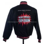 Three boxing promotion jackets, comprising a grey Showtime Championship Boxing jacket with