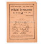 F.A. Cup semi-final programme Aston Villa v Liverpool 28th March 1914, played at Tottenham Hotspur