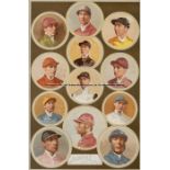Group of four vintage studies of jockeys of the late 19th century, comprising Sporting & Dramatic