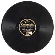 78rpm gramophone record featuring the Australian cricketer Don Bradman circa 1930, Published by