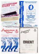 Ilford FC programmes 1980s onwards, the lot also including four binders of 1990s Redbridge Forest