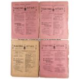 Scarce 1895 Racing Star & Sporting Mail weekly journals, four-page journals featuring horse racing