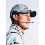 Michael Schumacher signed Sportmagazin Kicker poster, double-sided magazine poster featuring Michael