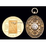 Roger Hunt's representative medal for Football League v  Italian Football League match played at the