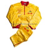 Tracksuit worn by Chris Eubank’s trainer Ronnie Davies at the fight with Michael Watson at Earls