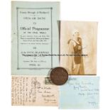 Items from the collection of Lucy Morton the 1924 Olympic Games gold medal winning swimmer,