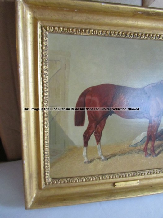 John Frederick Herring, Snr. (British, 1795-1865) THE EARL OF LICHFIELD'S LIGHT CHESTNUT COLT ELIS - Image 5 of 19