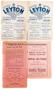 12 non-League programmes dating from the 1920s and 1930s, issues by Dulwich Hamlet, Leyton,