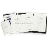 Concorde memorabilia relating to Lennox Lewis fights including two signed in-flight menus,