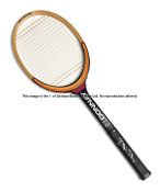 Bjorn Borg signed Donnay tennis racquet, signed in silver marker pen to hand grip, 69 cm.