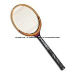 Bjorn Borg signed Donnay tennis racquet, signed in silver marker pen to hand grip, 69 cm.