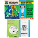 Large collection of football programmes, big match issues including internationals, Scottish, F.A.