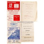 92 Ilford FC away programmes dating between seasons 1945-46 and 1959-60, including some reserves