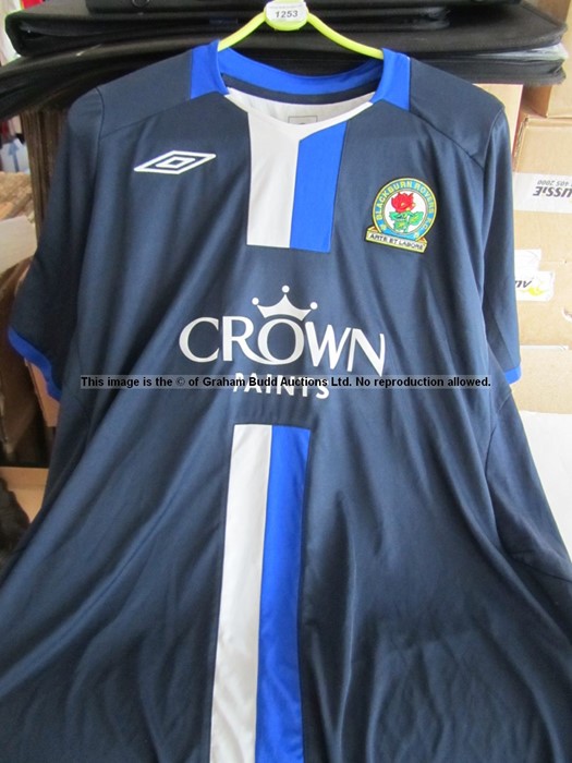 Nikola Kalinic navy blue Blackburn Rovers No.22 away jersey 2009, short-sleeved, Premier League - Image 4 of 7
