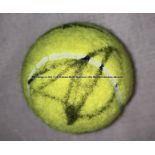 Six tennis balls signed by current female champions and Grand Slam winners, comprising Sloane