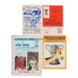 F.A. Cup and League Cup Semi-Final match programmes dating between 1960 and 2000, neither themes are