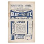 Manchester City v Blackpool programme 3rd September 1930