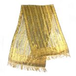 A fine gold threaded Kashmir shawl, India.