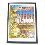 An American 1960s original vintage 'Puff of Kief' poster by Rick Griffin, dated 1967.