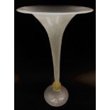 Murano: A tall Venetian glass vase designed by Formia, Italian, 21st century.