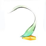 Murano: A large Venetian glass model of a bird, Italian.