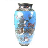 A large Japanese cloisonné vase, 19th century.