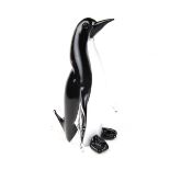 Murano: A Venetian glass figure of a penguin by Formia, Italian, 21st century.