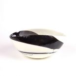 Murano: A Venetian glass 'Cartoccetto' bowl designed by Yalos, Italian, 21st century.