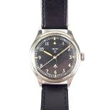 Smiths W10 British Army military issue stainless steel watch.