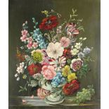 Vanderman, E Twentieth Century Dutch AR, Still Life of Flowers.