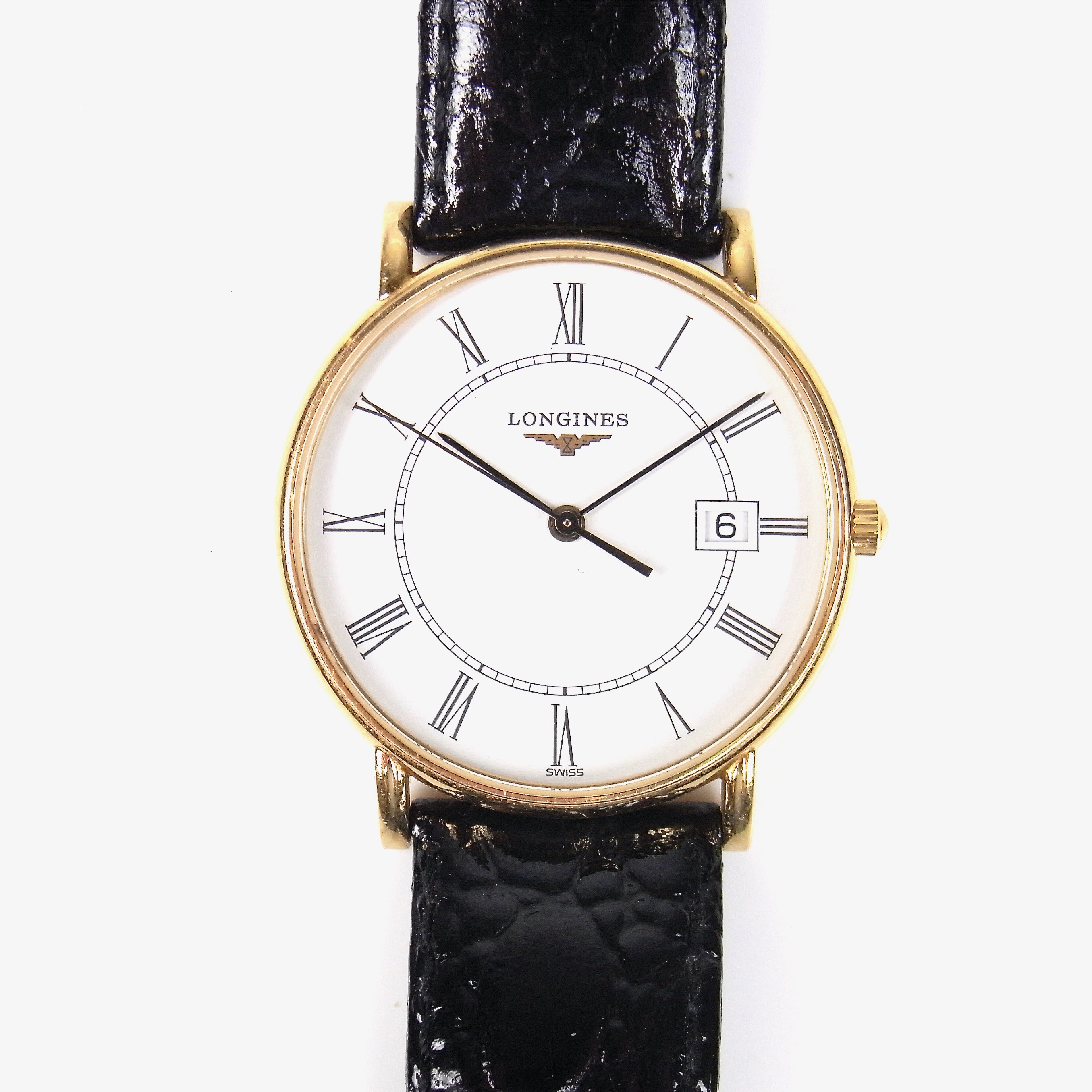 Longines 18 ct yellow gold watch.