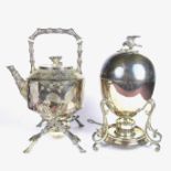 Two electroplated silver items, late 19th/early 20th century.