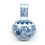 Chinese blue and white porcelain vase