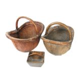 A group of three trugs.