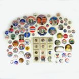American politics: A large collection of presidential voting and political badges, 20th century