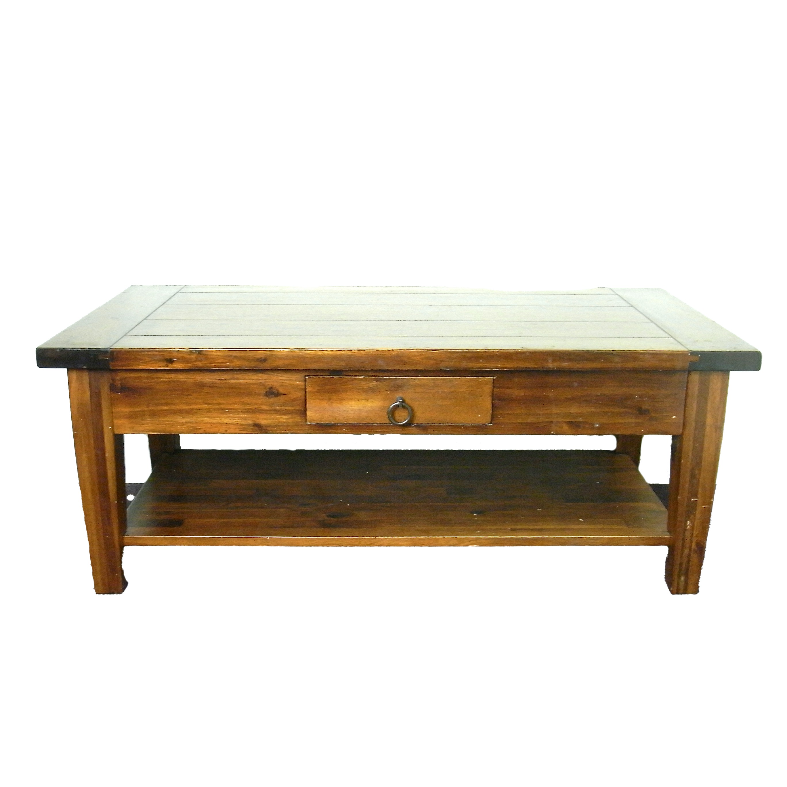 A modern wooden coffee table, late 20th century.