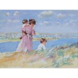 Flynn, Dianne Elizabeth b1939 British AR Family on a Beach (Strandleven?).