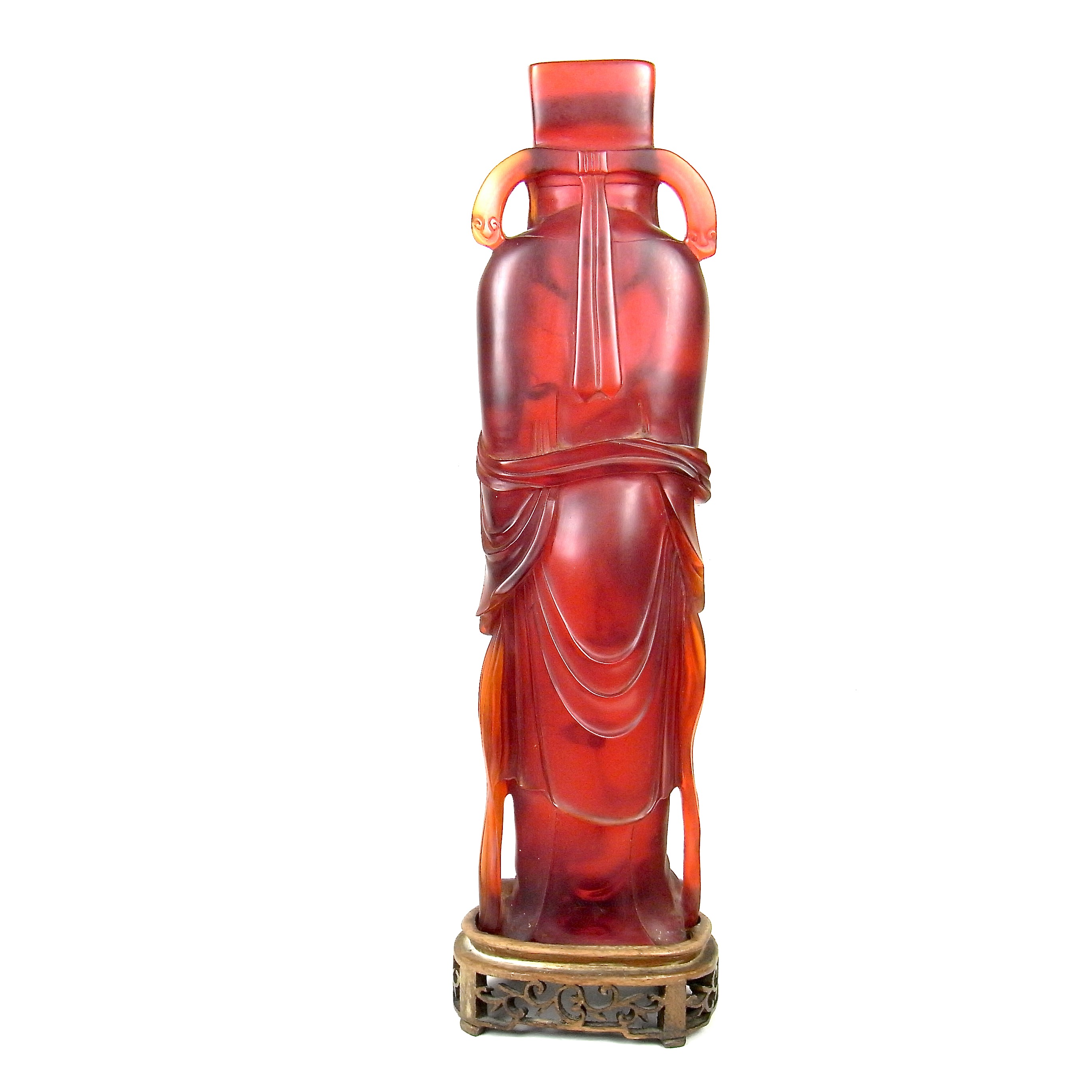 A large Chinese carved bakelite figure, early 20th century. - Image 2 of 3