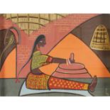 Gupta, Ajit 1923-200 Indian Woman Seated at Work.