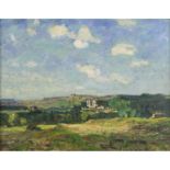 Bundrit, Reginald Grange 1883-1960 British AR, Landscape depicting Castle Bolton, Wenslydale.