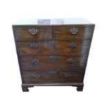 A Victorian chest of drawers.