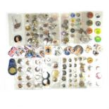 A large collection of British royal memorabilia badges
