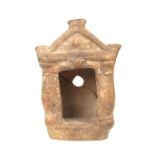 A Roman miniature terracotta clay shrine