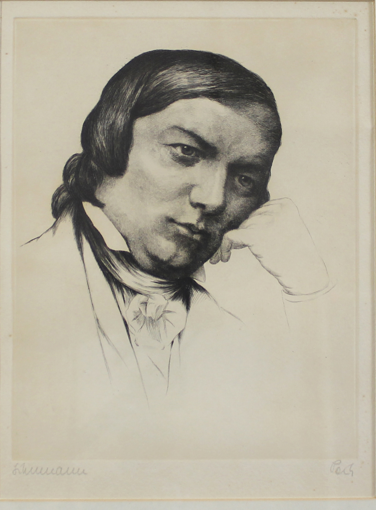 Portrait of Robert Schumann by Wilhelm Pech.