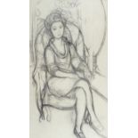 Wolfe, Edward 1896-1981 South African Seated Lady.