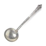 A North Indian silver ladle
