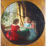 Muckley, William Jabez 1837-1905 British Two young Girls.